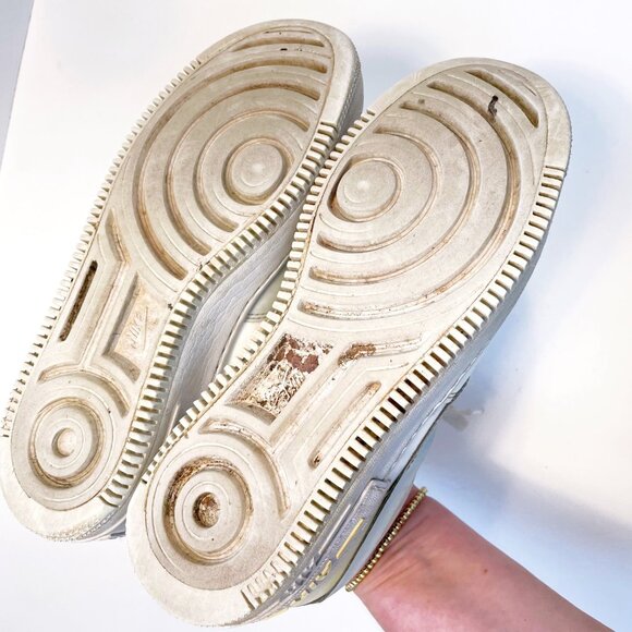 Nike Air Force 1 Shadow Sail Light Silver Citron Tint, Size 8 - Picture 6 of 8